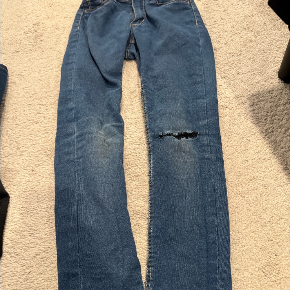 H&M Kids Blue Jeans with Distressed Detail